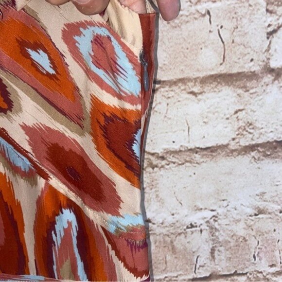 Cacherel Silk Sleeveless Ikat Print Dress - Picture 4 of 8